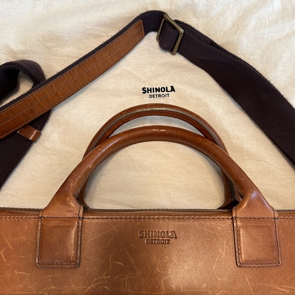 SHINOLA Bedrock Leather Briefcase - Picture 3 of 16
